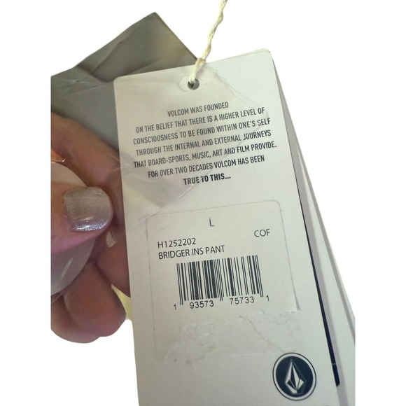 Volcom Tan Ski Snowboard Pants Zip Tech Waterproof Breathable Size Large - Picture 4 of 7